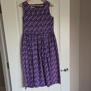 Vintage Laura Ashley Purple Floral Dress
